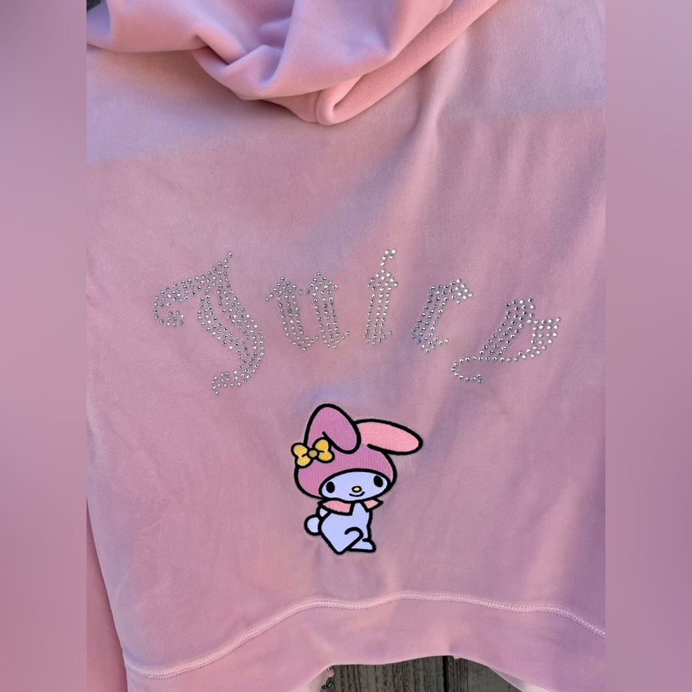 Juicy Couture 🖤 Hello Kitty and Friends 🖤 Forever 21 pink hoodie. - Picture 3 of 6